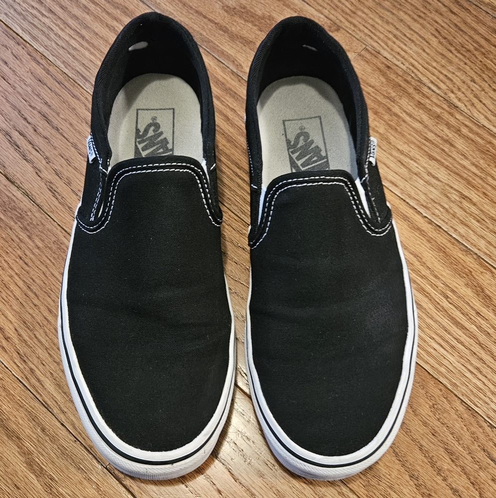 Vans Black Slip-On Shoes